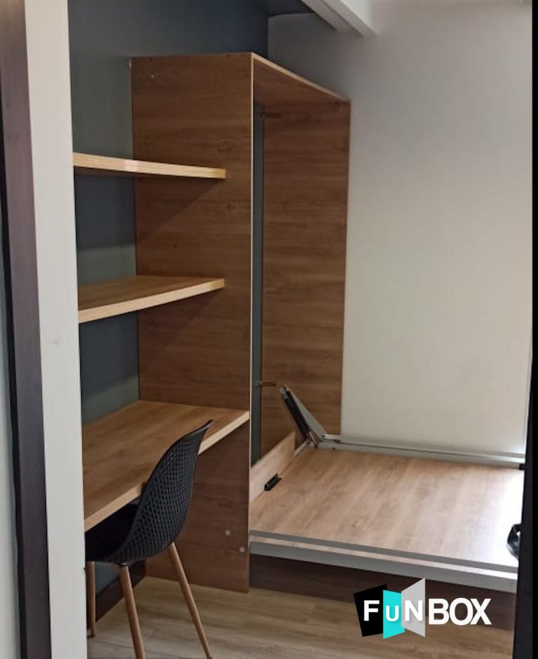 cama abatible vertical con escritorio medellin